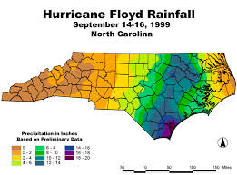 Hurricane Floyd rainfall amounts Sept 1999