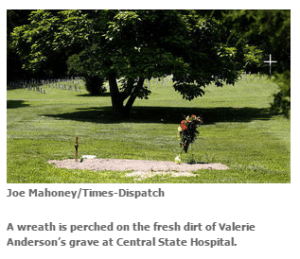 Grave of Valerie Anderson